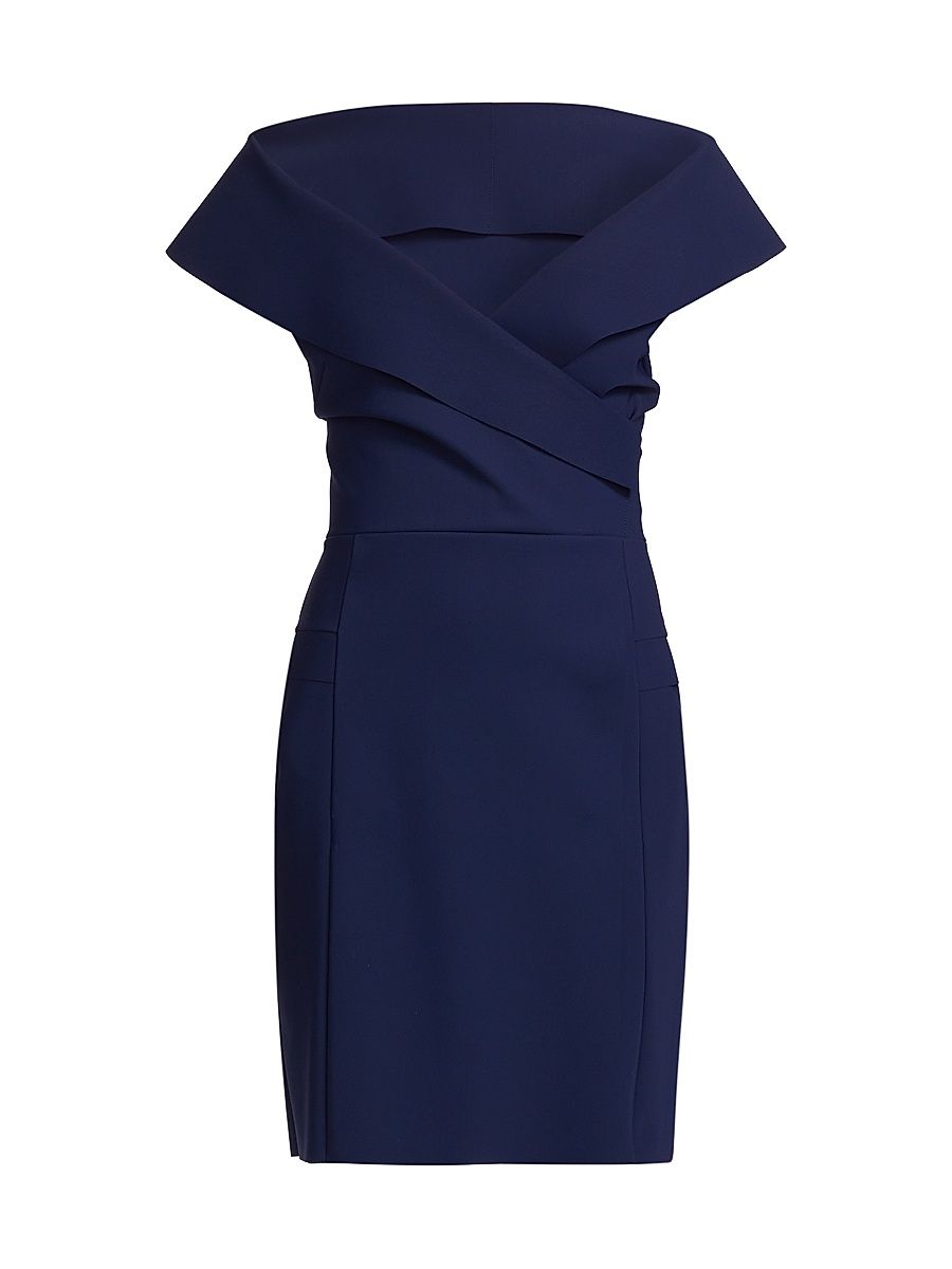 Women's Nosma Button-Front Cocktail Dress - Blue Notte - Size 4