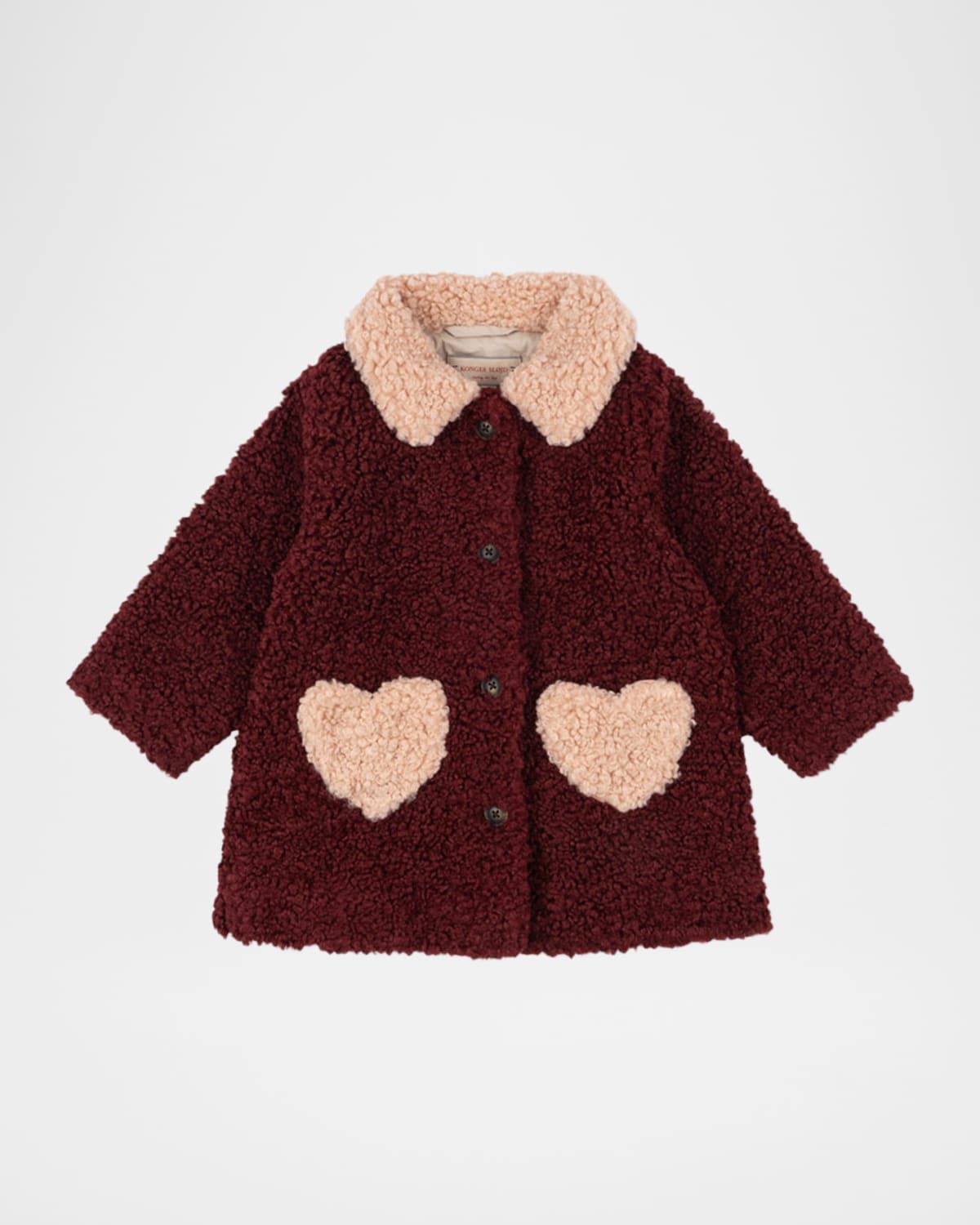 Calin Heart-Pocket Single-Breasted Coat, Size 18M-10