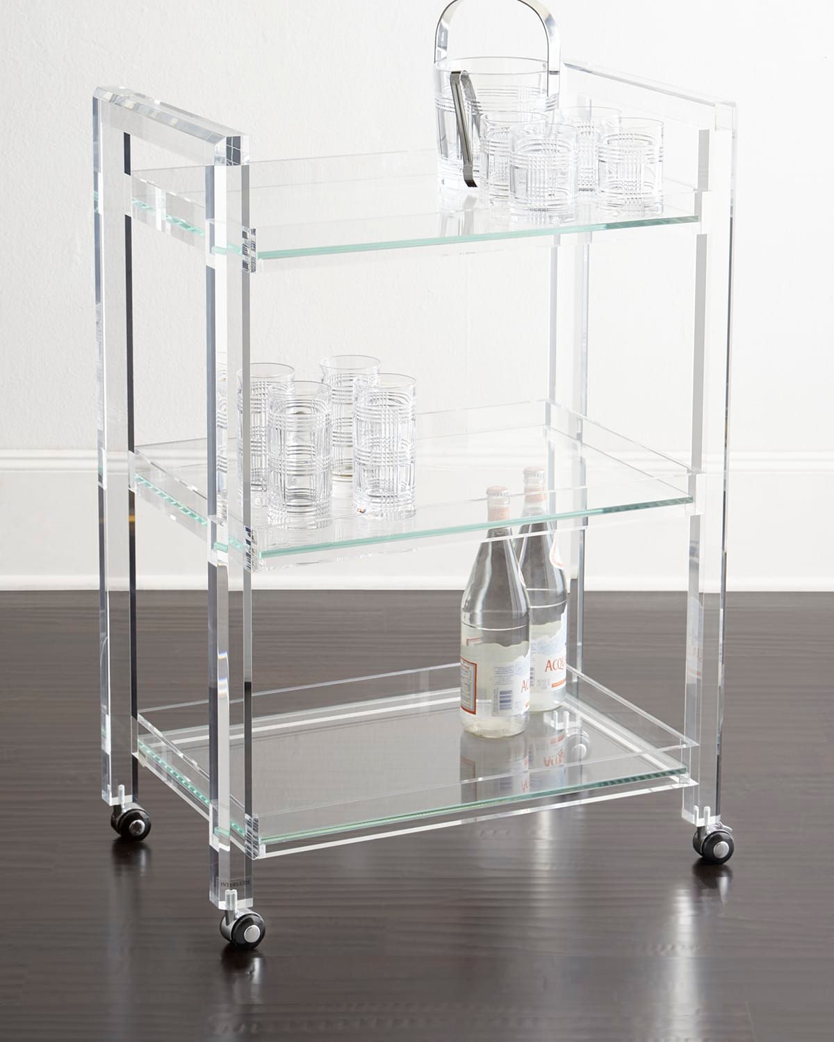 Ava Acrylic Bar Cart