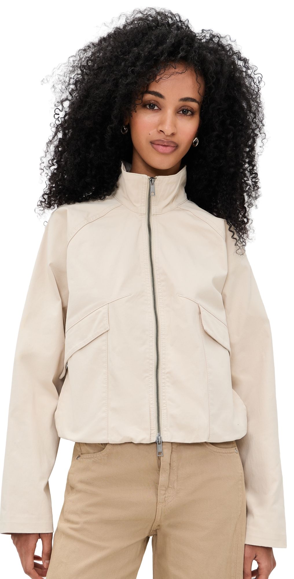 Joe's Jeans The Zip Bubble Jacket Stone XS