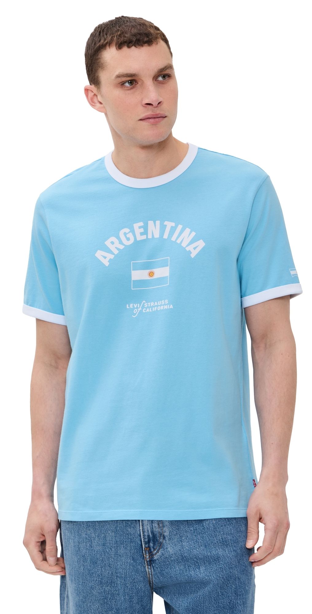 Levi's Levi's X World Cup Argentina Ringer Tee Blue White M