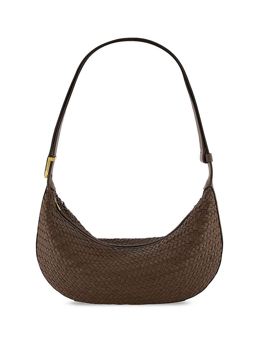 Women's Eris Small Woven Leather Hobo Bag - Date