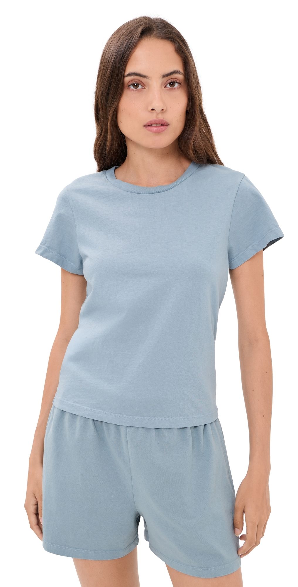 Vitamin A Coast Fitted Tee Shirt Dusk Blue XS