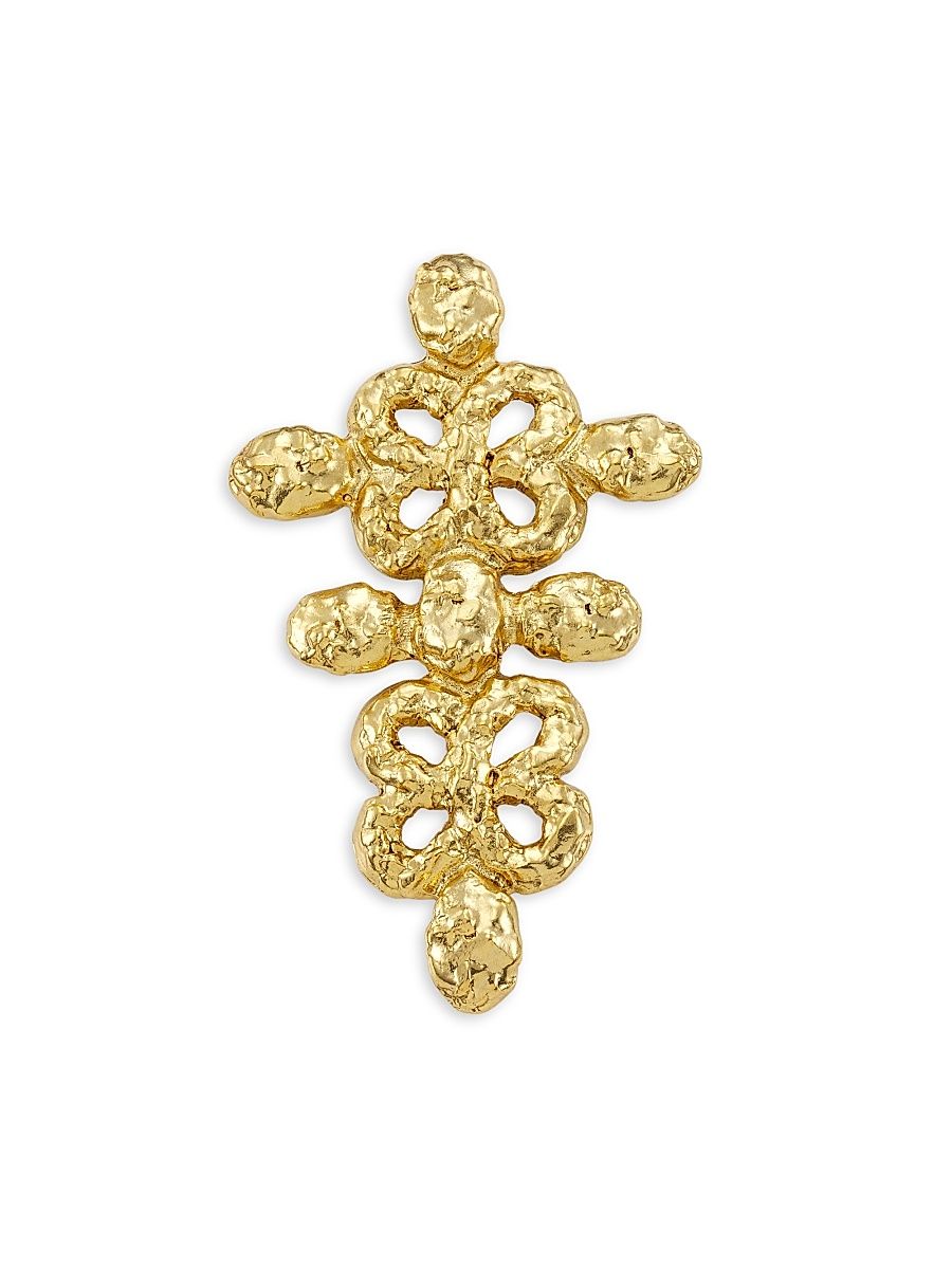 Women's 22K Goldplated Clover Pin - Gold