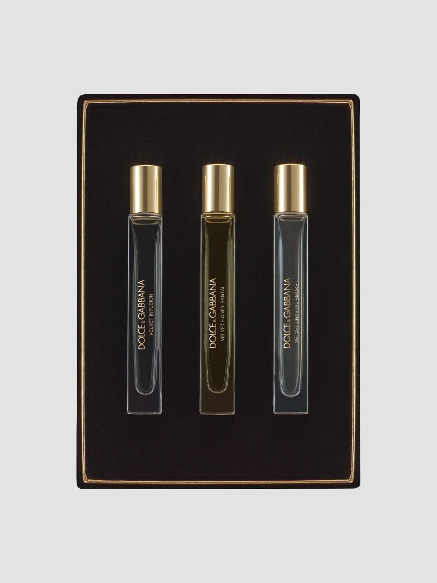 Dolce & Gabbana Velvet Collection Luminous 3-Piece Travel Set