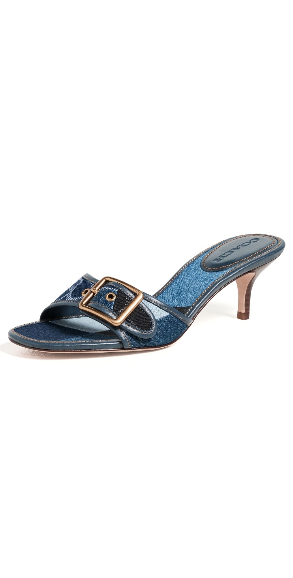Coach Margot Sandals Denim Multi 8.5