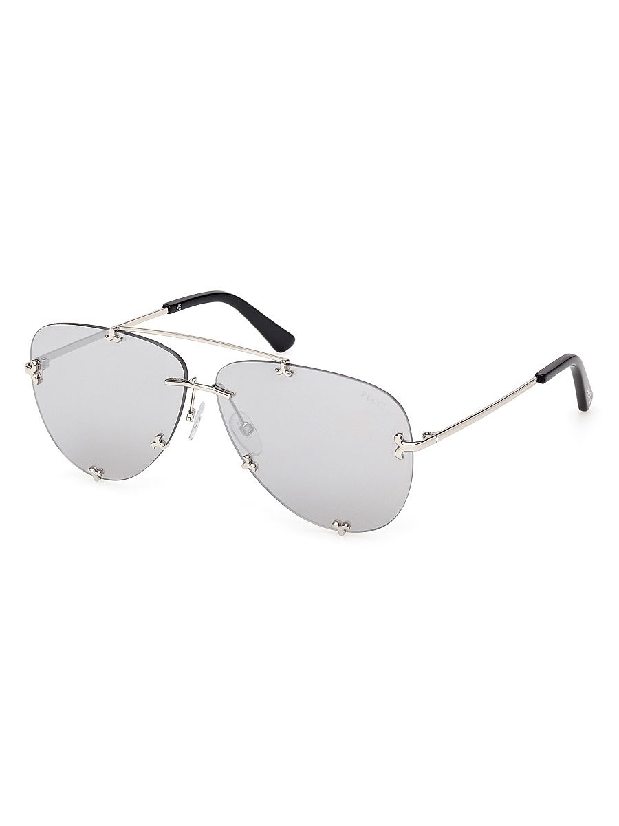 Women's 61MM Pilot Sunglasses - Black Silver
