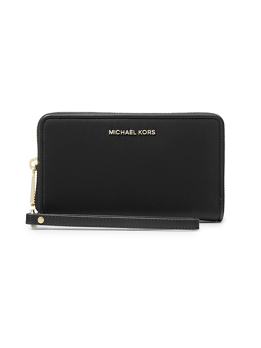 Women's Large Jet Set Solid Phone Case - Black