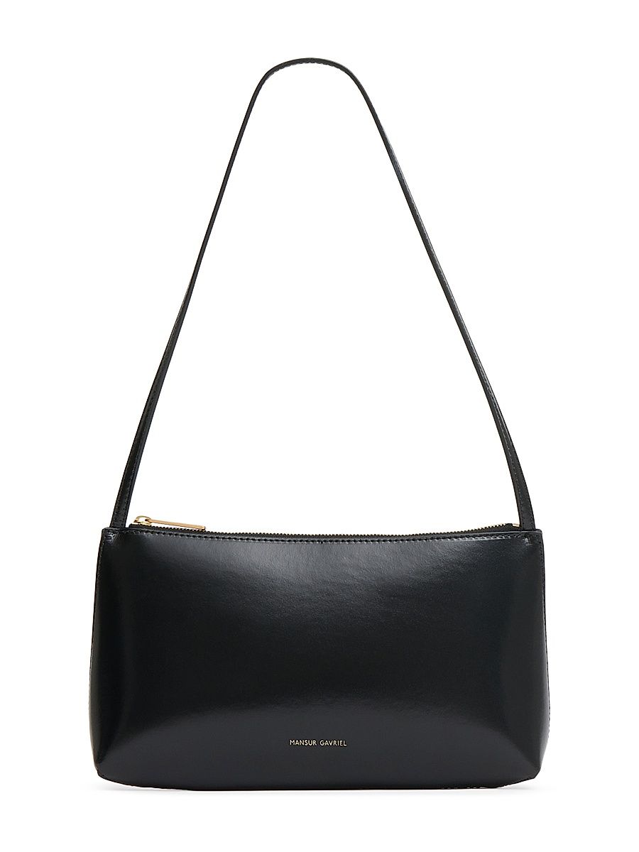Women's Gaia Leather Shoulder Bag - Black