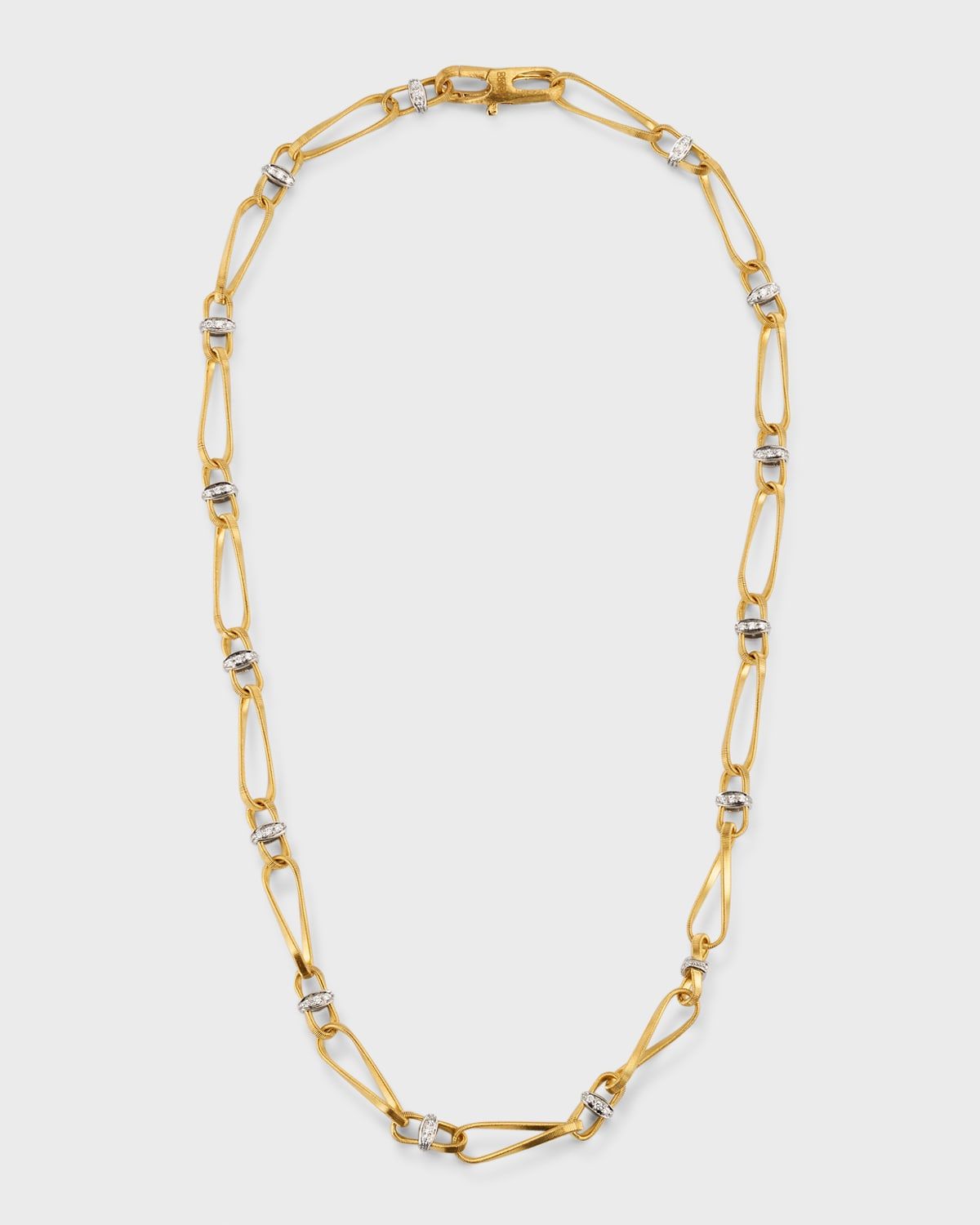 18K Yellow Gold Marrakech Onde Single Link Necklace