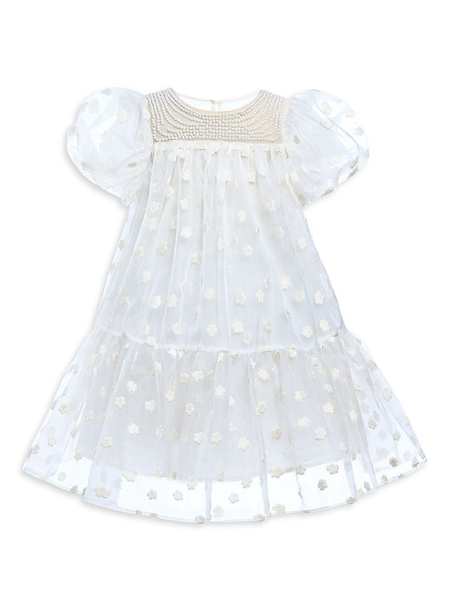 Little Girl's & Girl's Perivale Dress - White - Size 4