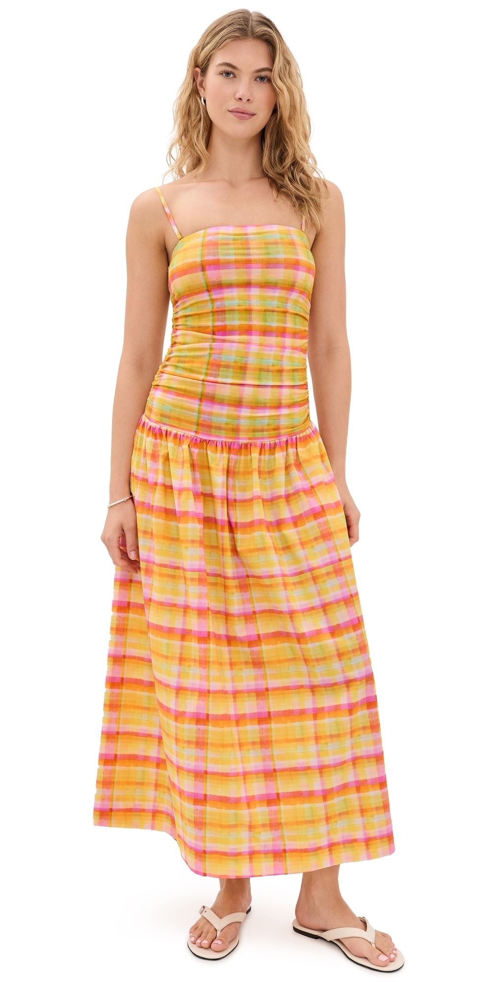 Never Fully Dressed Check Lola Dress Pink 16