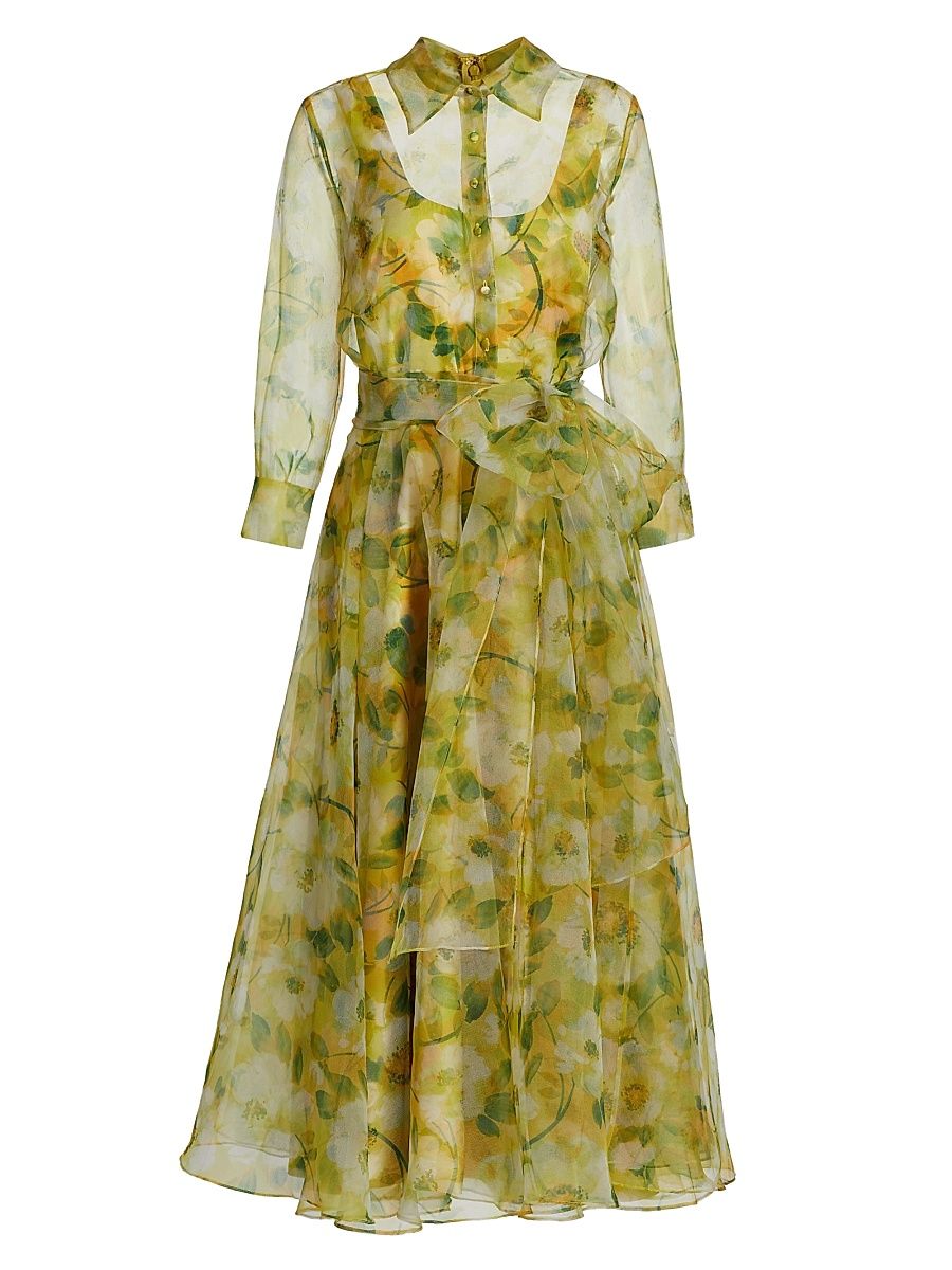 Women's Magdalene Organza Shirt Dress - Blossom Glow - Size 12