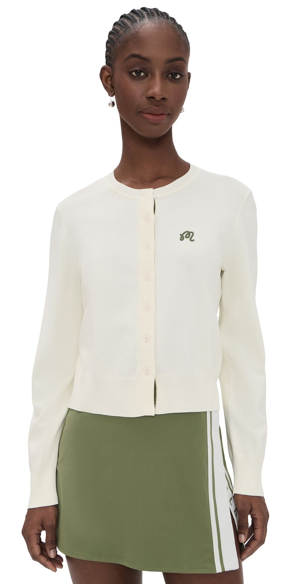 Malbon Golf Maray Cardigan Cream XS