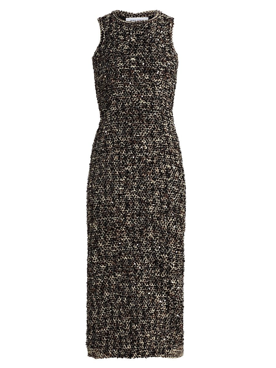 Women's Tube Knit Sheath Dress - Brown Multi - Size XL