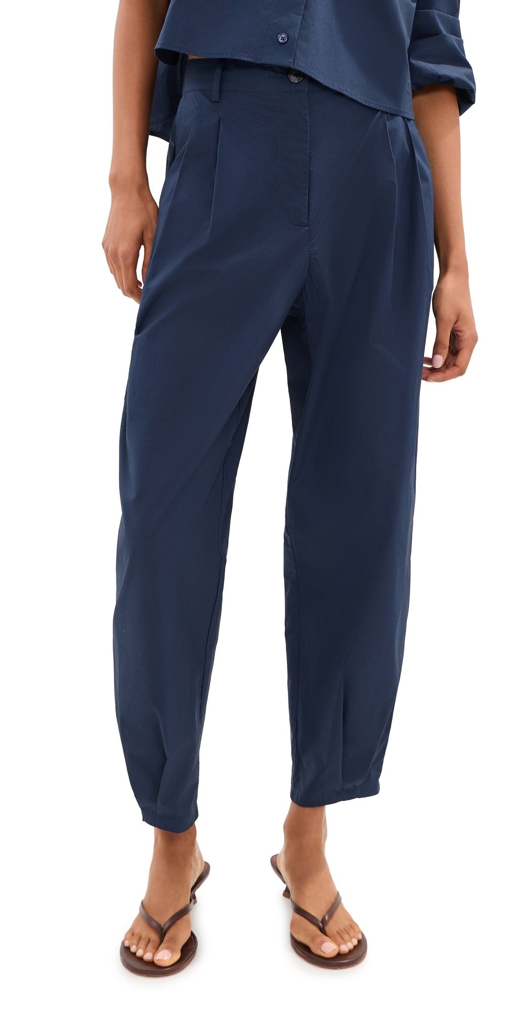 LE BOP Wilder Poplin Pants Navy L