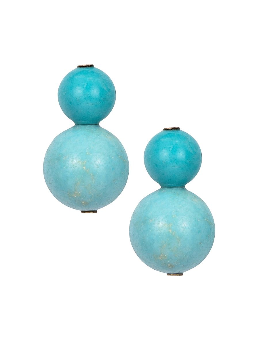 Women's Cara Turquoise Drop Earrings - Turquoise
