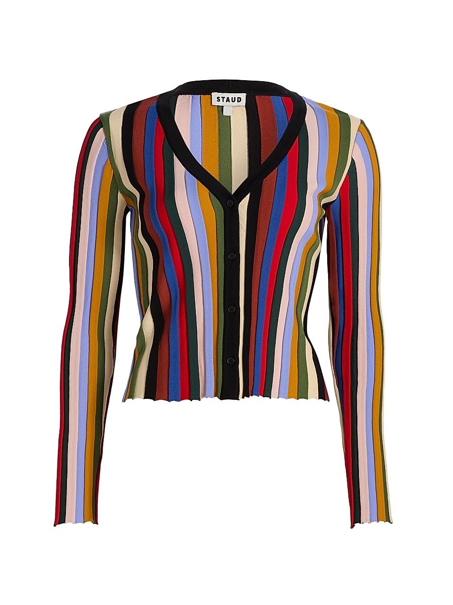 Women's Ezra Striped Cardigan - Artist Stripe - Size XL