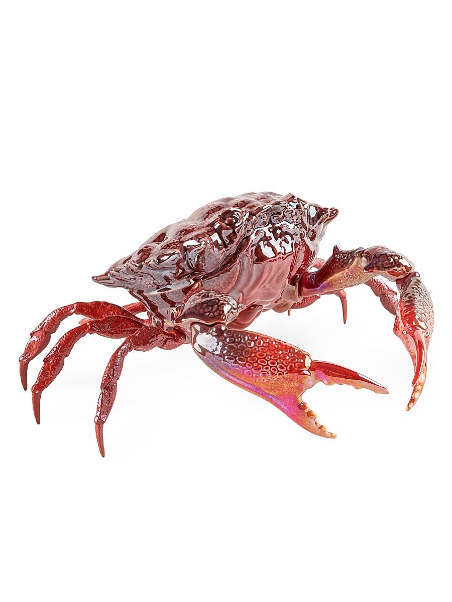 Crab Porcelain Figurine - Red