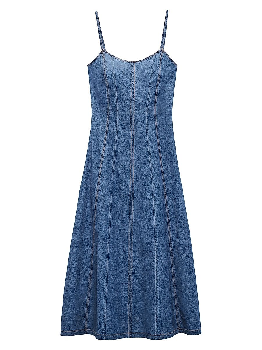 Women's rb Miramar Melody Denim Midi-Slipdress - Senec - Size 6