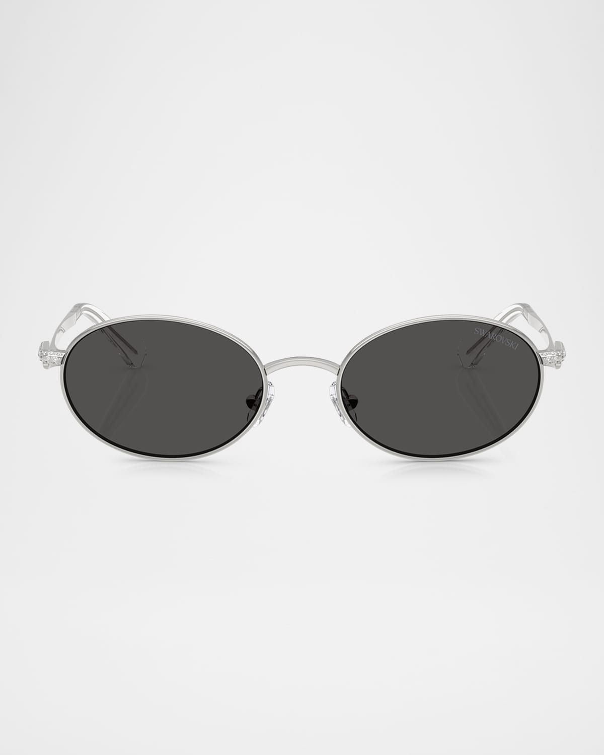 SK7033 Metal Oval Sunglasses