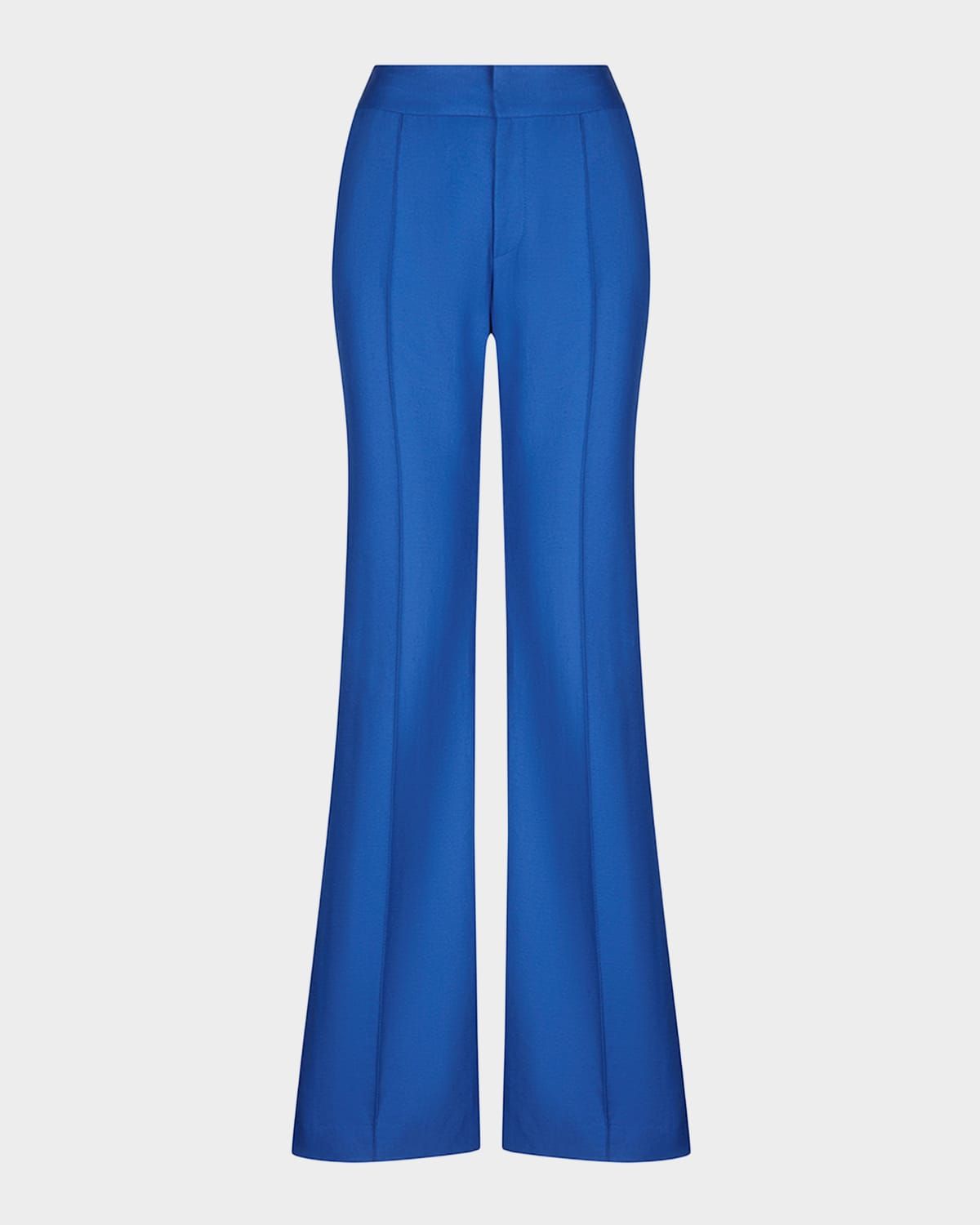 Wide-Leg Pintuck Trousers