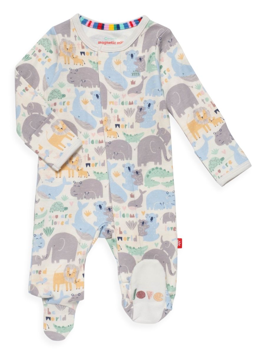 Unisex Baby's Little Loving Graphic Footie - Multi - Size 18 Months