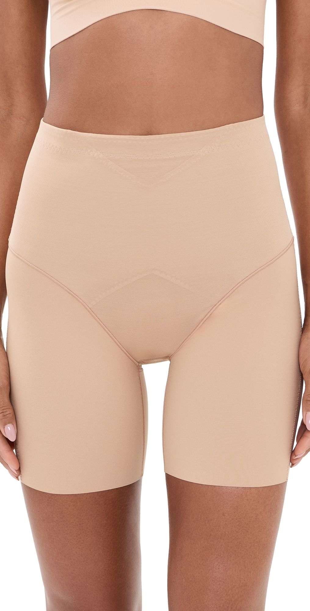 Honeylove Superpower Mid-Waist Shorts Sand XS