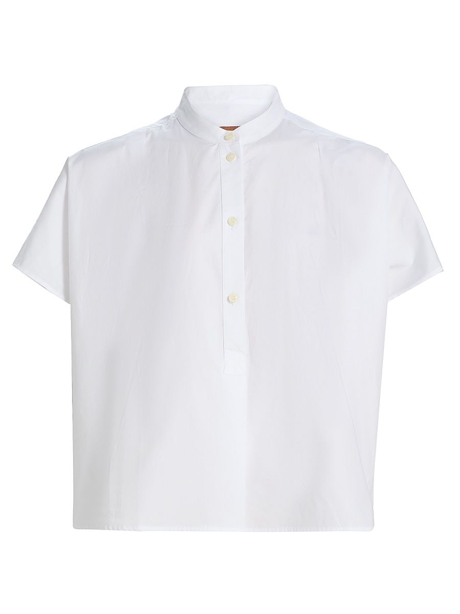 Women's The Amalfi Cotton Shirt - White - Size Small