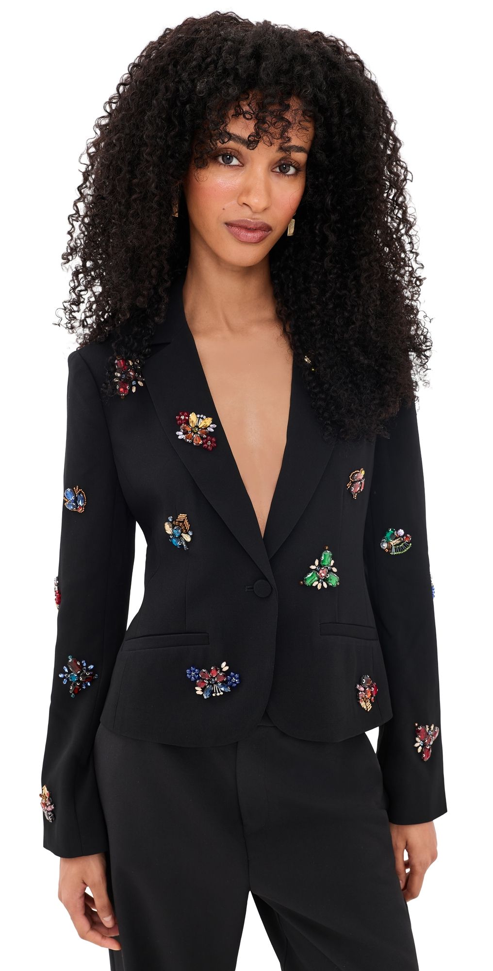 Cinq à Sept Crown Jewel Le Petit Karlie Blazer Black/Multi 0