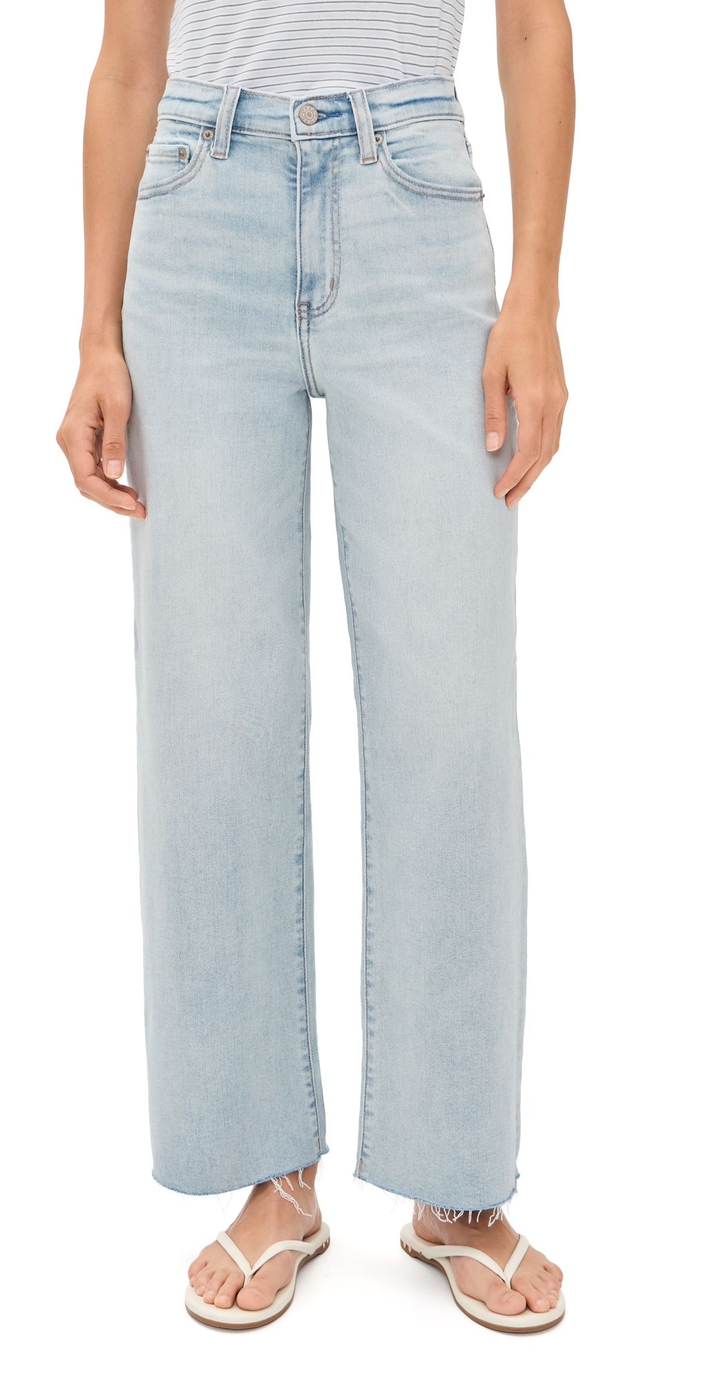 DAZE Pleaser High Rise Wide Ankle Jeans Detour 30