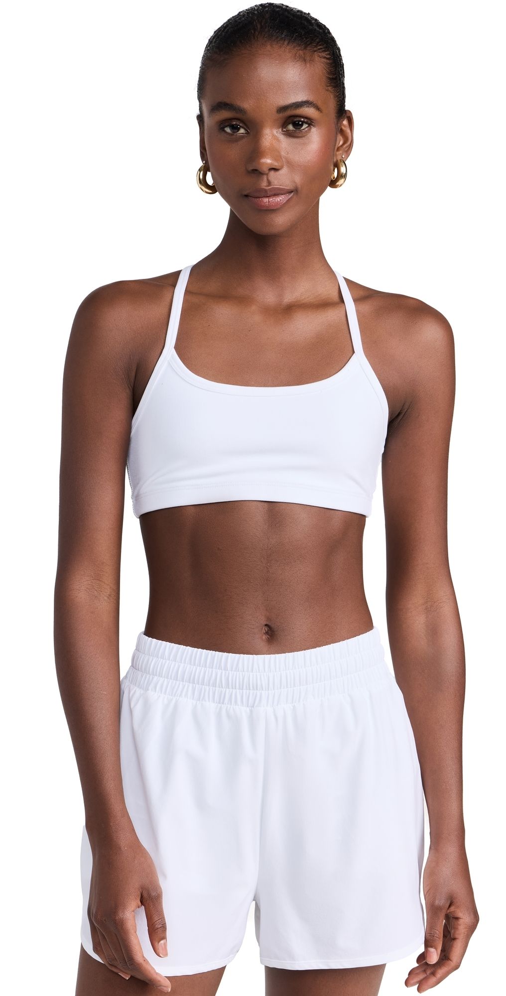 Beyond Yoga Spacedye Slim Racerback Bra Cloud White XXS