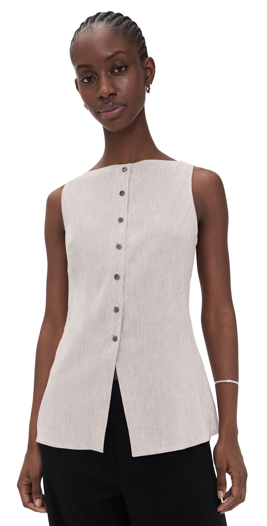 Theory Btnk Cutaway Top Cognac Multi M