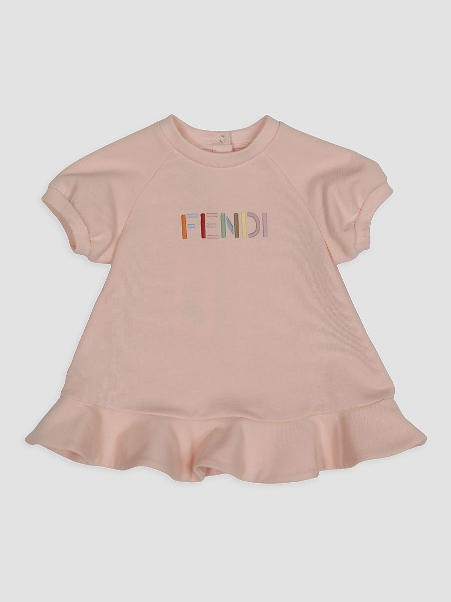 Baby Girl's & Little Girl's Logo-Embroidered Cotton Dress - Rosa Peon - Size 36 Months