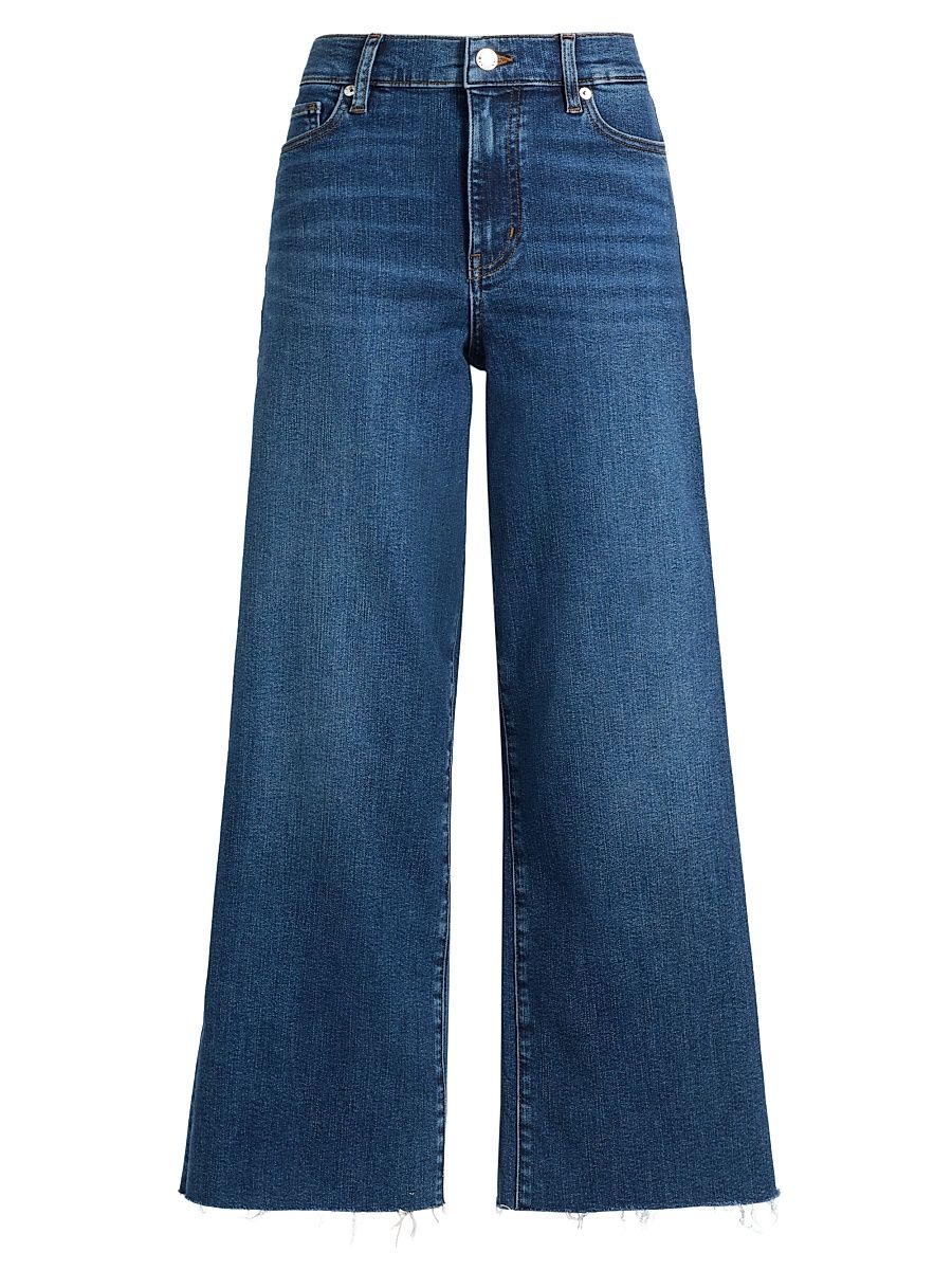 Women's Le Slim Palazzo Stretch Crop Jeans - Elixir Raw After - Size 32
