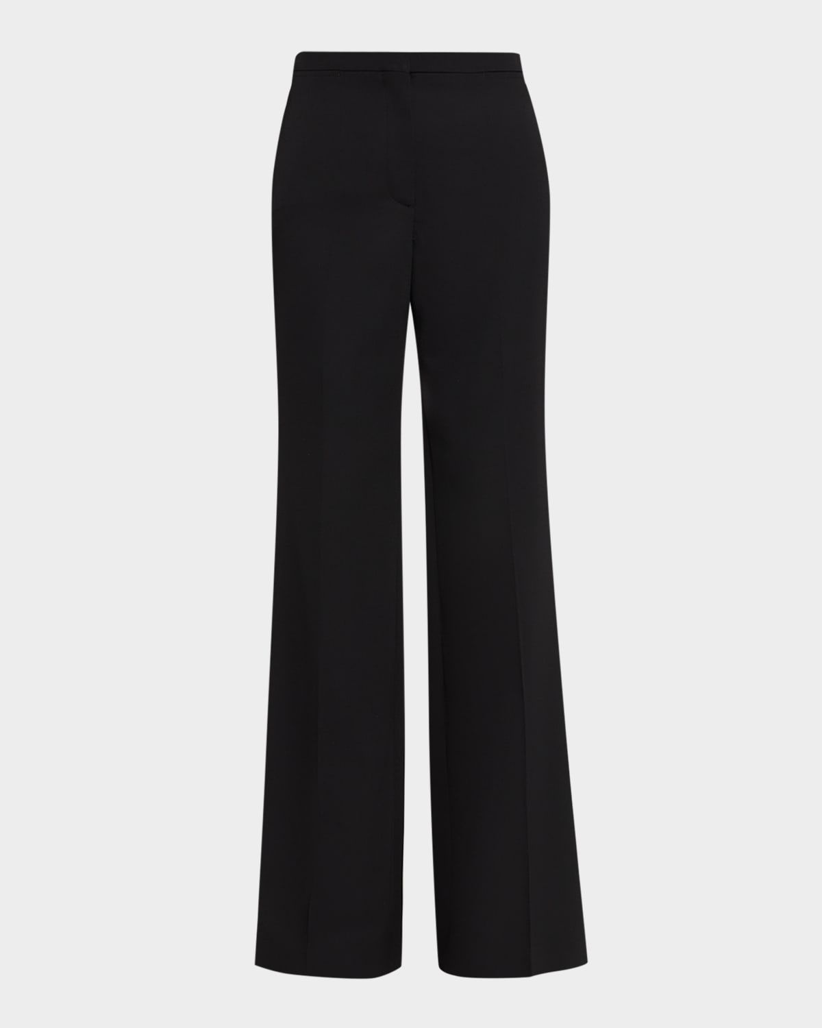 Flare-Leg Wool Pants