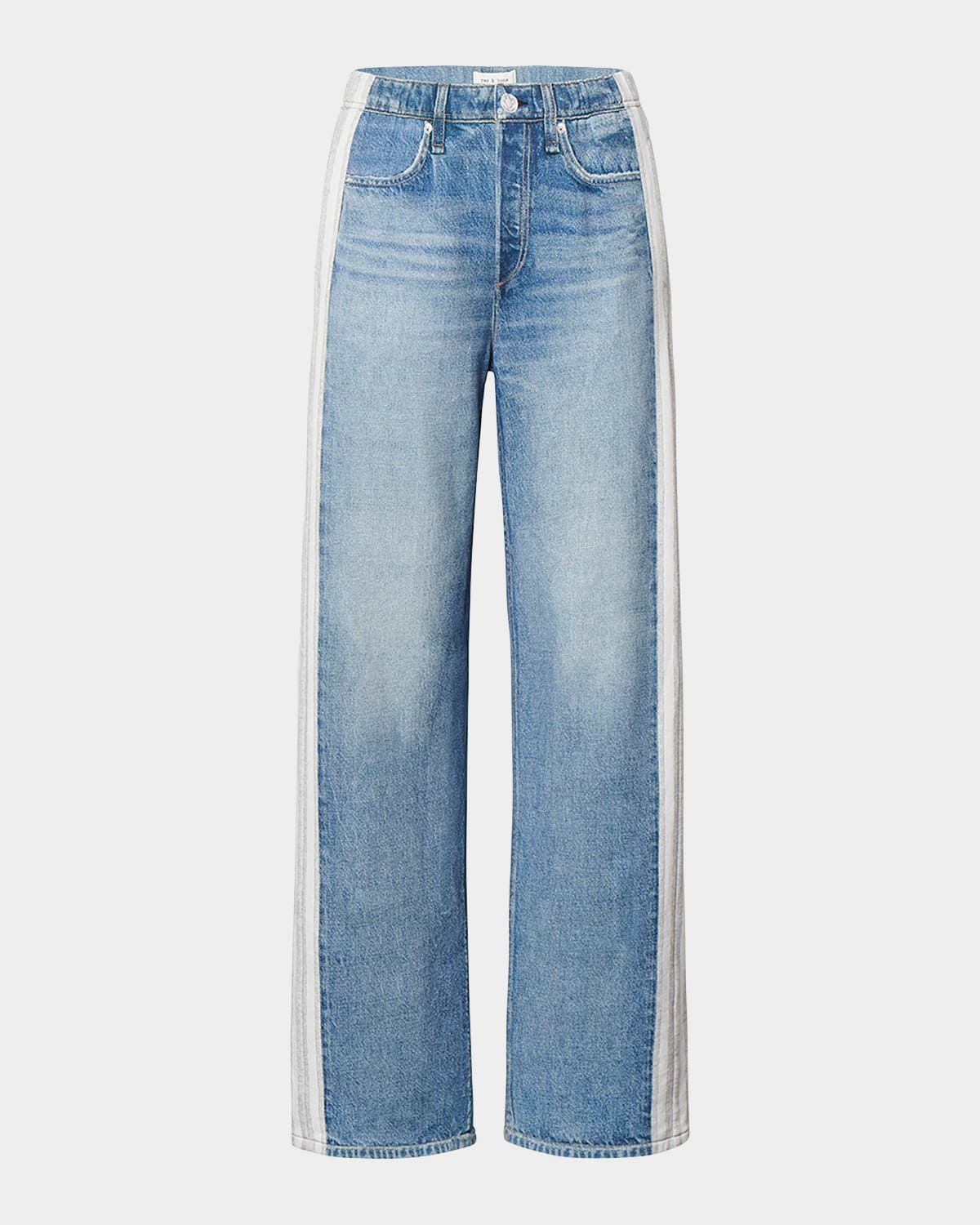 Miramar Terry Wide-Leg Track Jeans