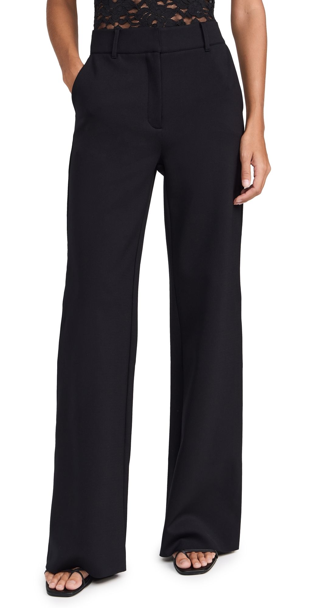 Commando Neoprene CEO Wide Leg Trousers Black XL