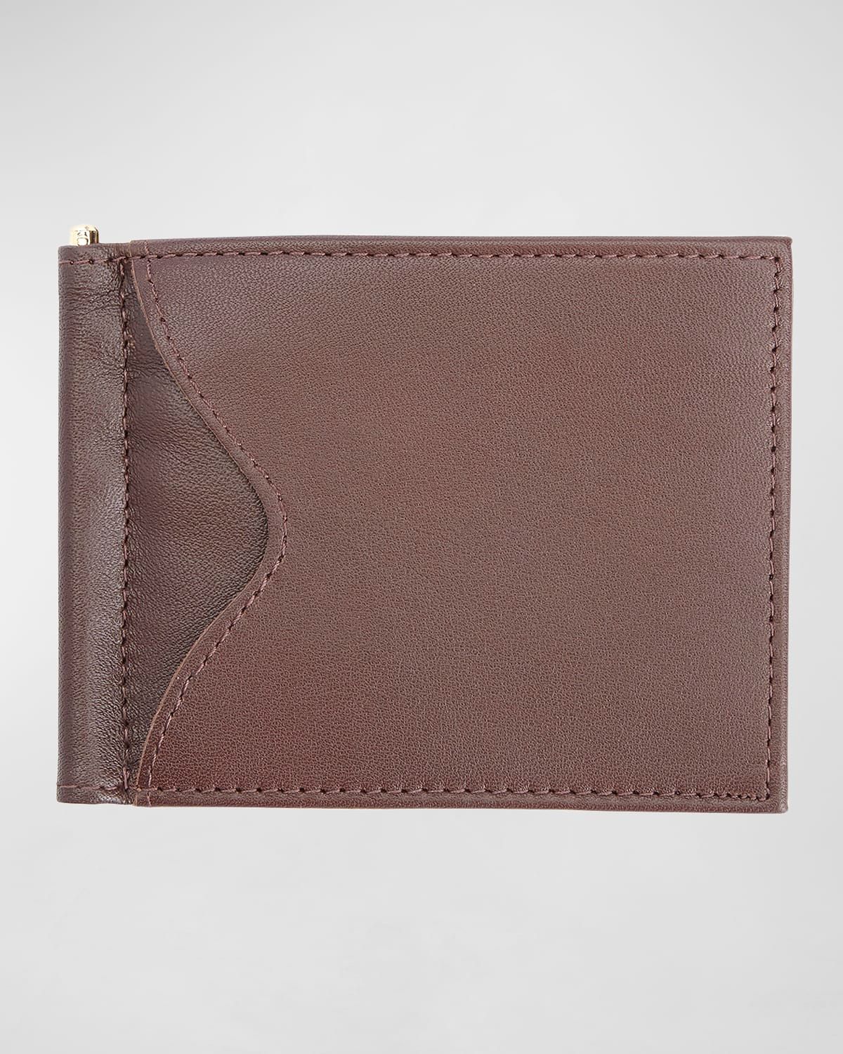 Personalized RFID-Blocking Leather Money Clip