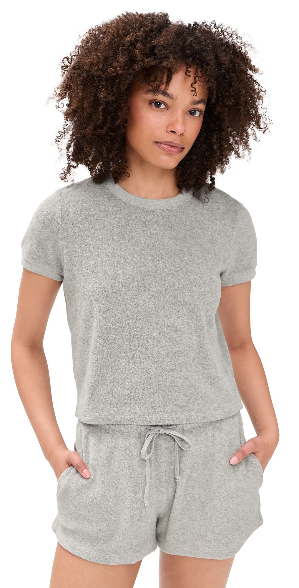 Suzie Kondi Carpi Tee Grey Heather L