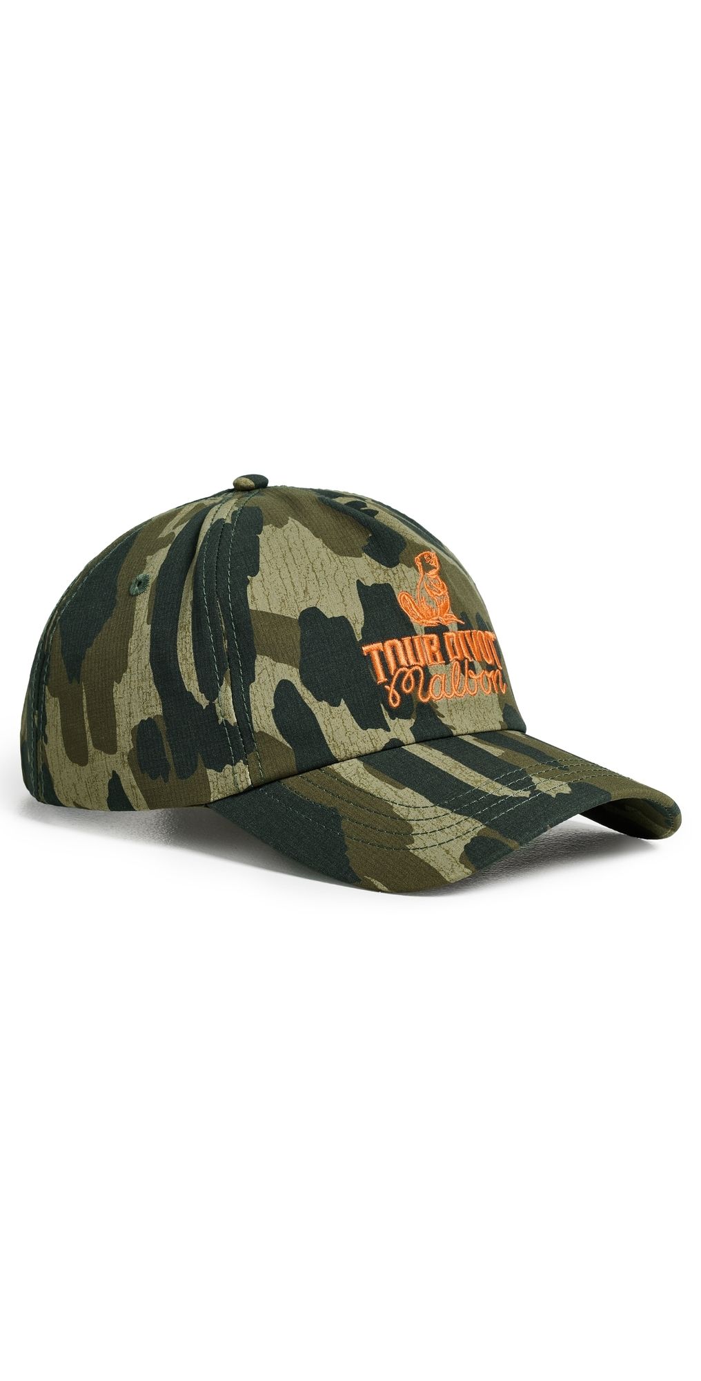 Malbon Tour Divot Camo Snapback Hat Bark Camo One Size