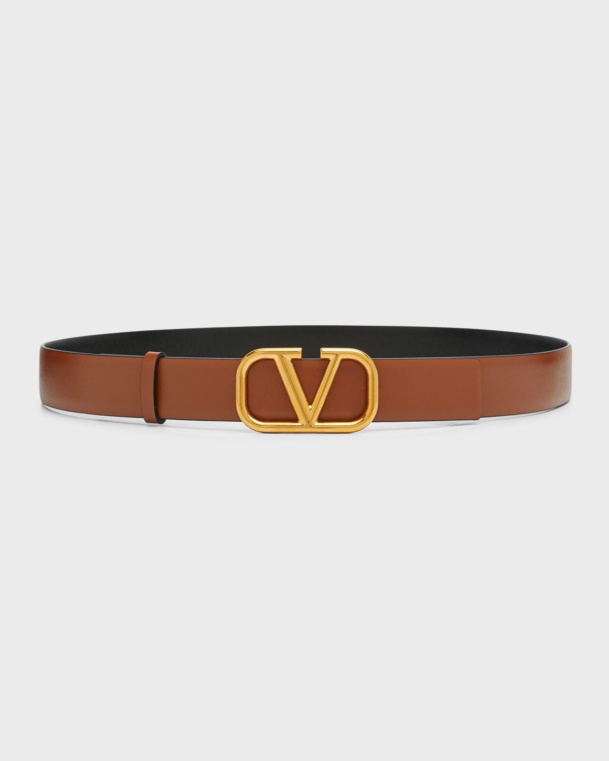 VLogo Reversible Leather Belt, 30mm