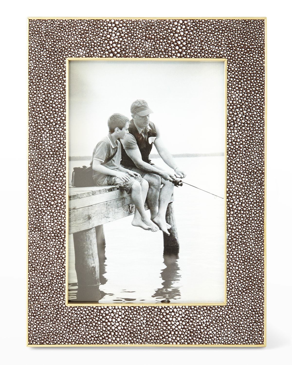 Classic Faux Shagreen 4" x 6" Picture Frame