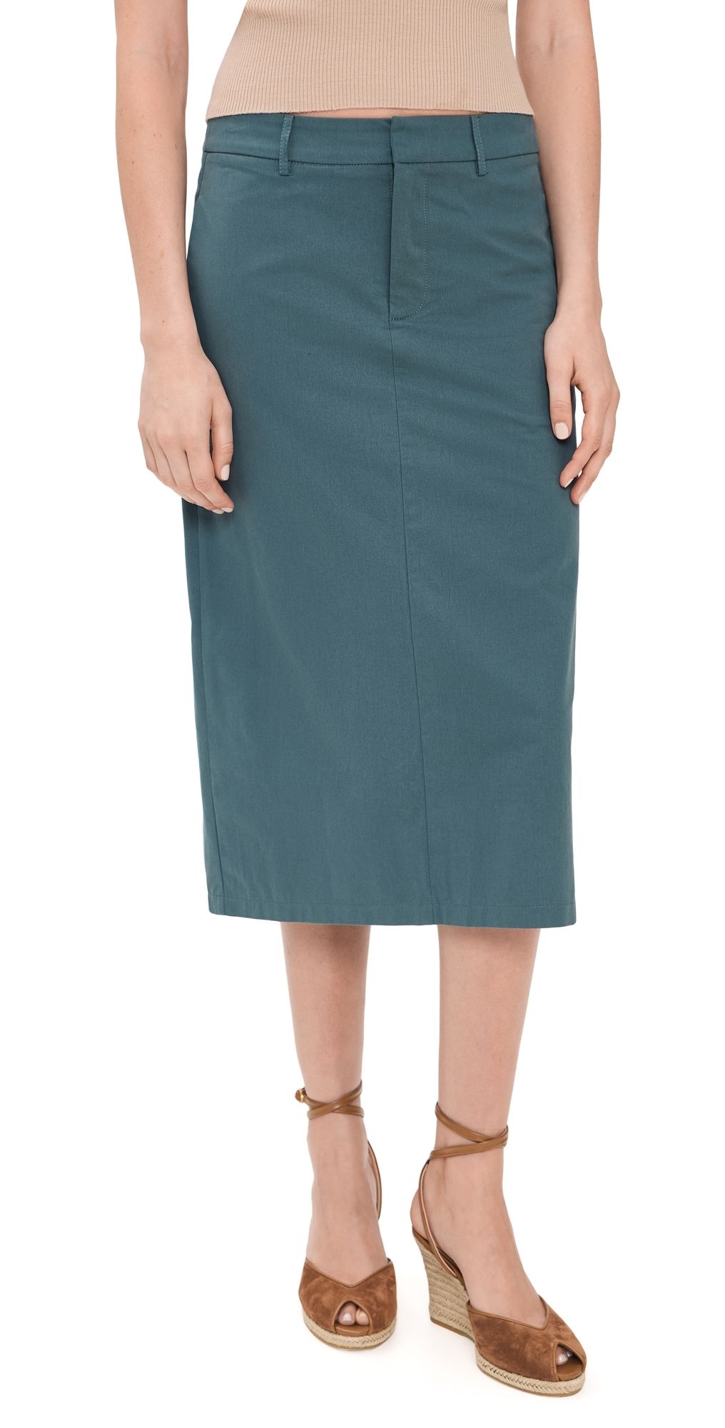 Lioness Famiglia Midi Skirt Slate XL