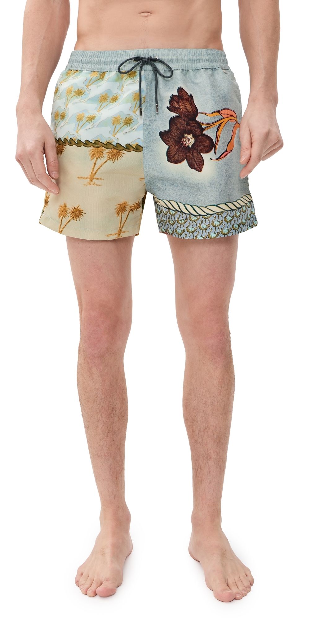 Paul Smith Textile Mix Swim Shorts 3.5 Light Blue S