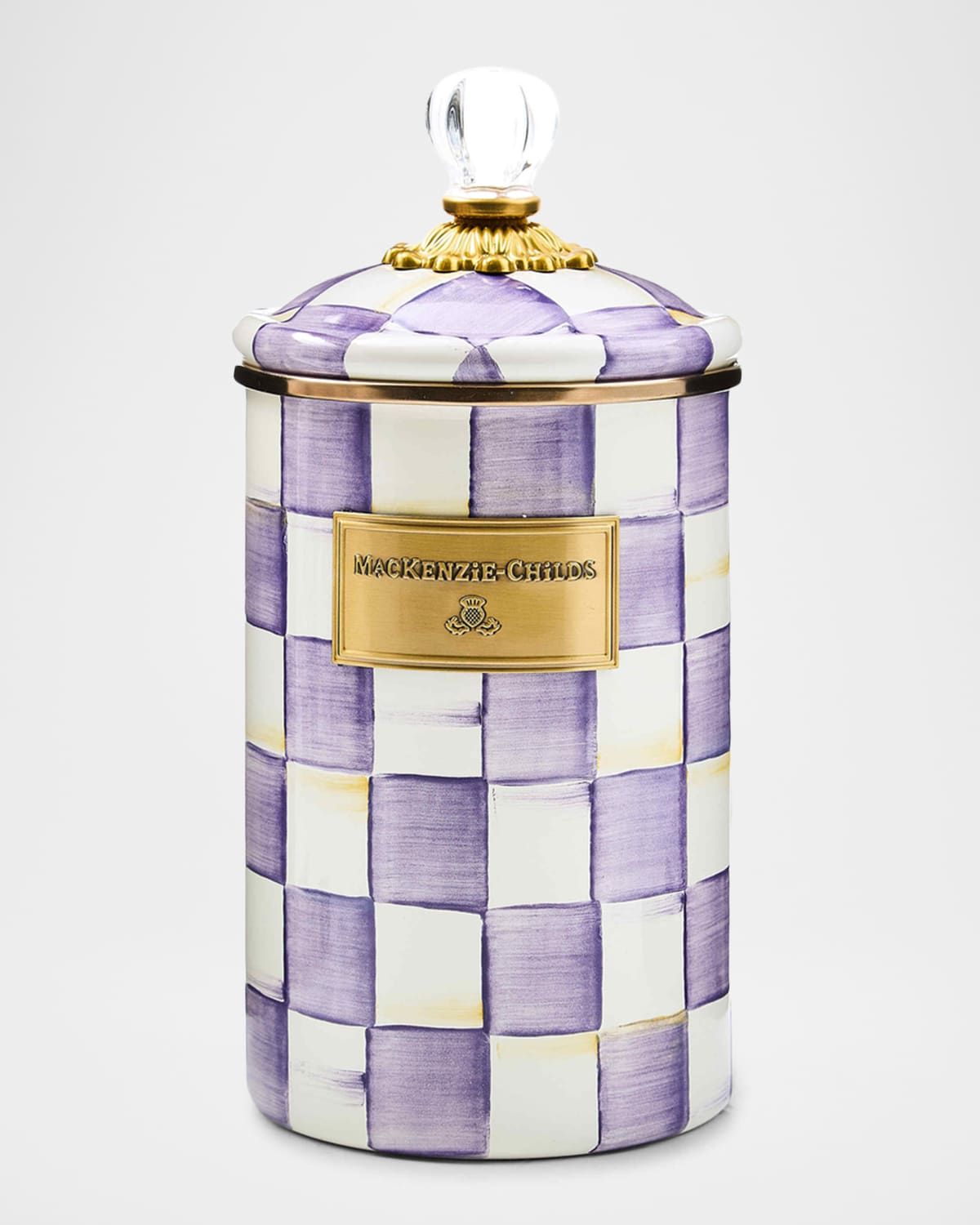 Violet Check Large Canister