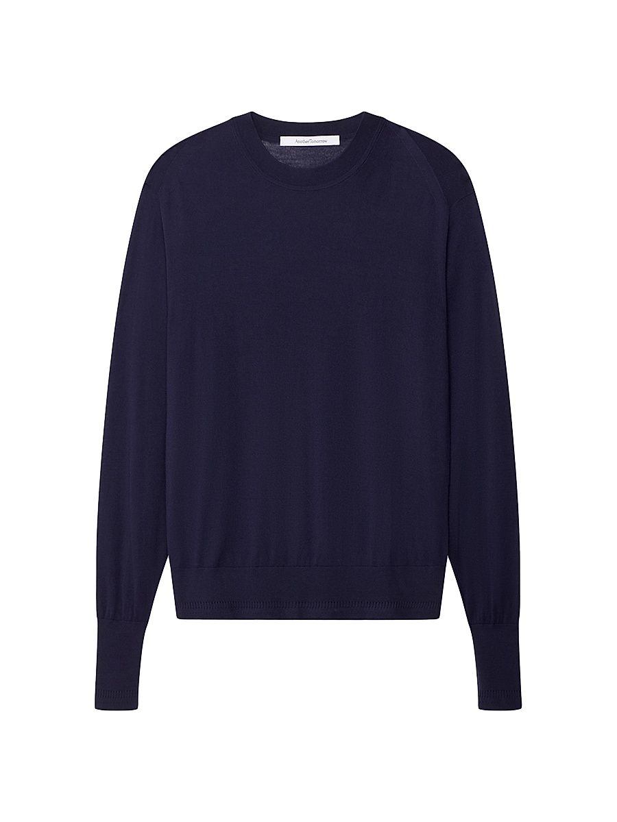 Women's Feather Weight Crew Sweater - Indigo - Size Large