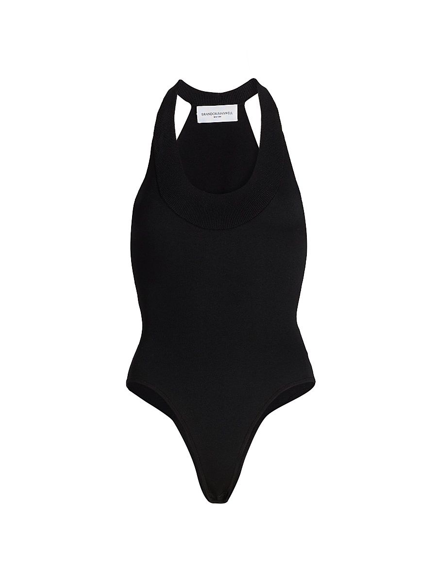 Women's The Dahlia Knit Bodysuit - Black - Size XS