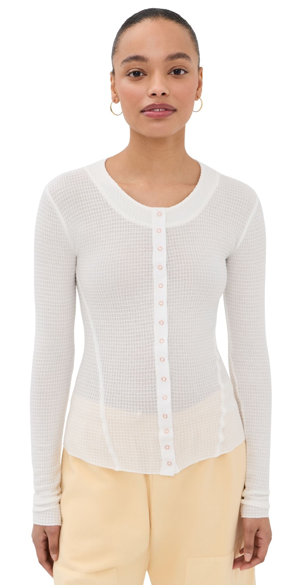 Free People Going Places Cardigan White XL