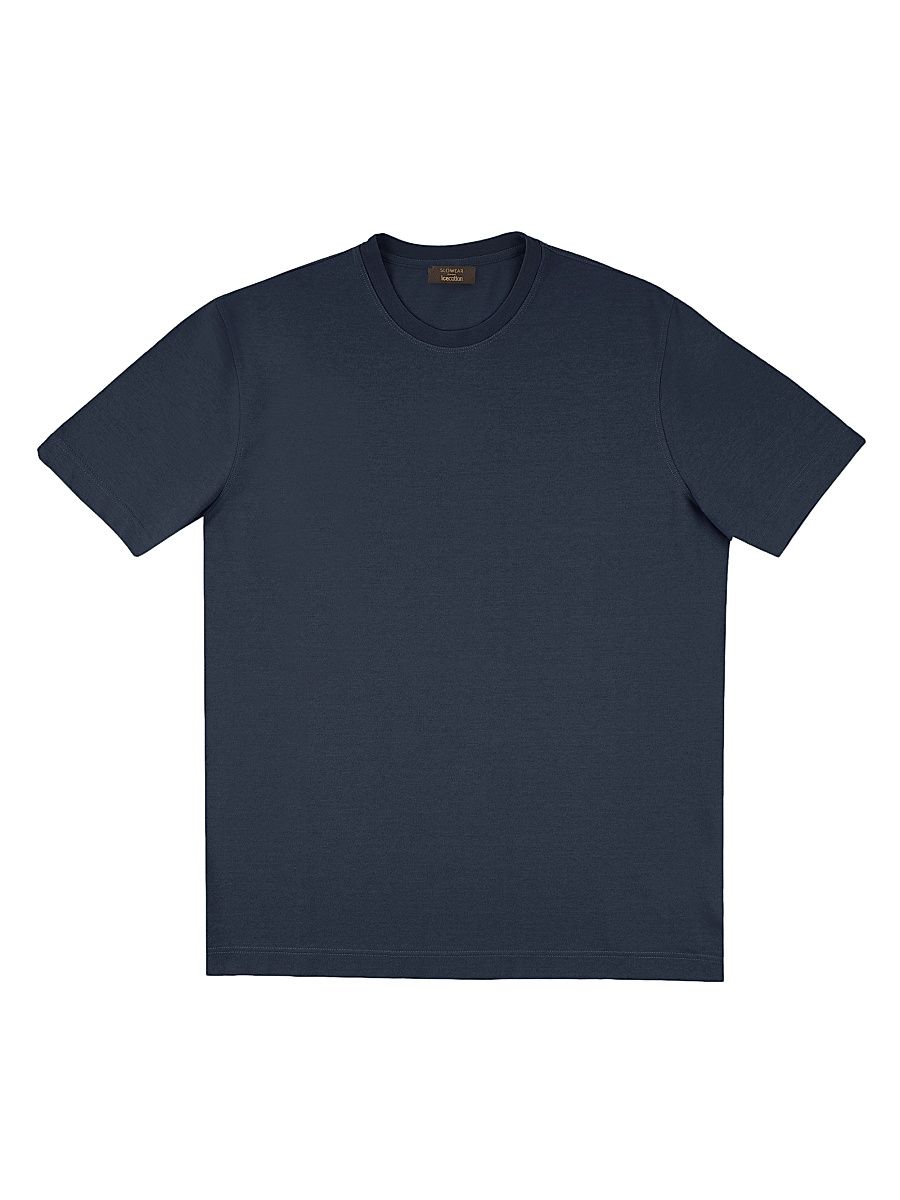 Men's Ice Cotton Crewneck T-Shirt - Medium Blue - Size 48